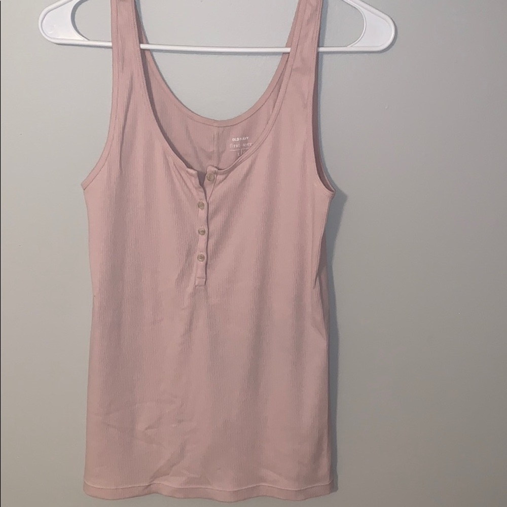 Pink Fitted Tank Top